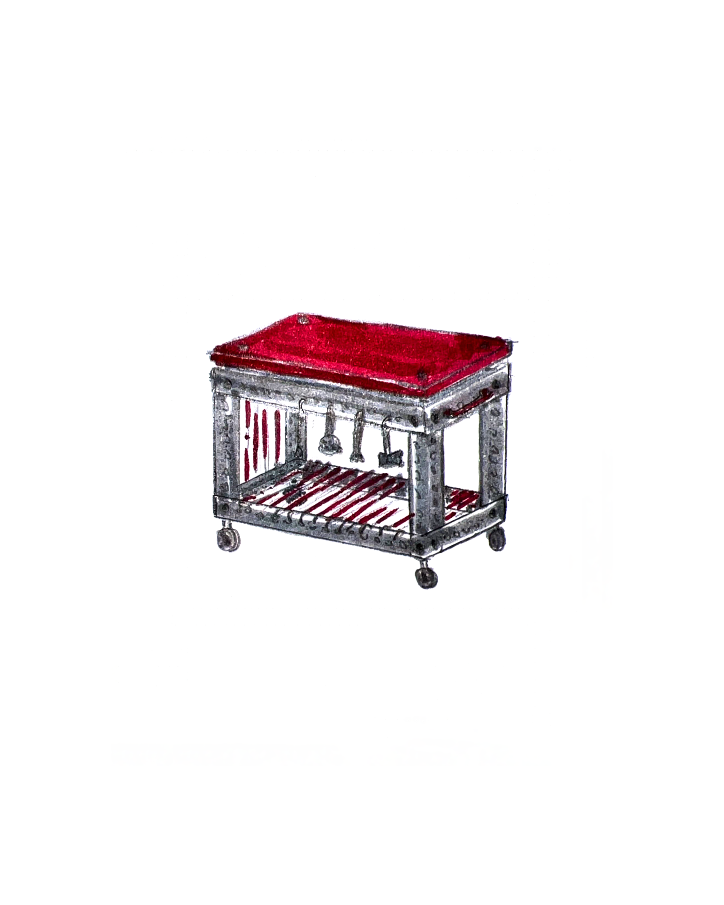 'R' - Red Bar Cart